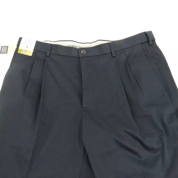 Haggar Iron Free Premium Khaki Classic Fit Pleated Pants 40x29 NWT $55 - Picture 5 of 5